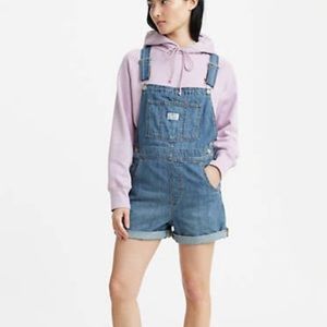 Levi Denim Overalls Short